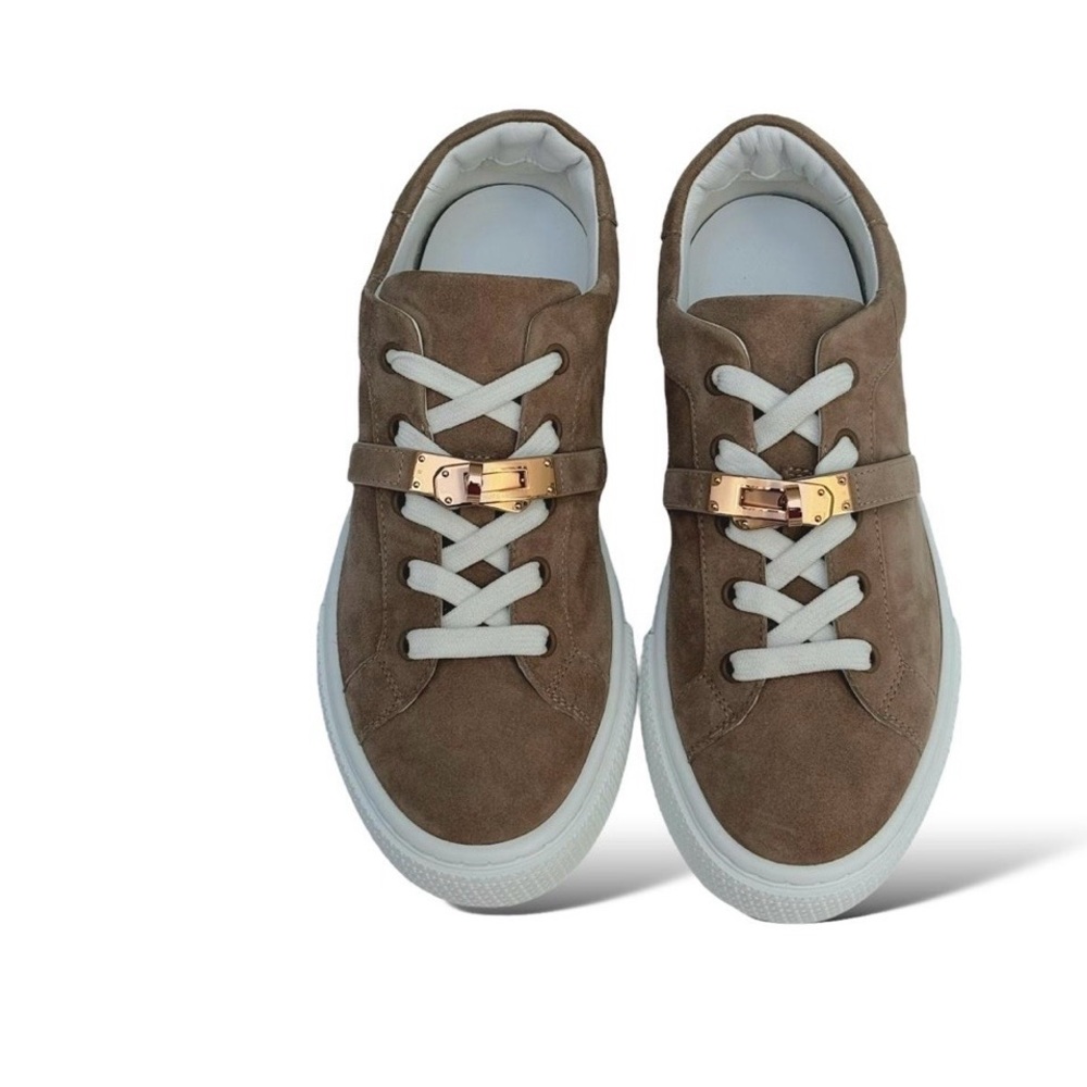 HERMES NWT WOMENS DAY SNEAKERS🧡🤎